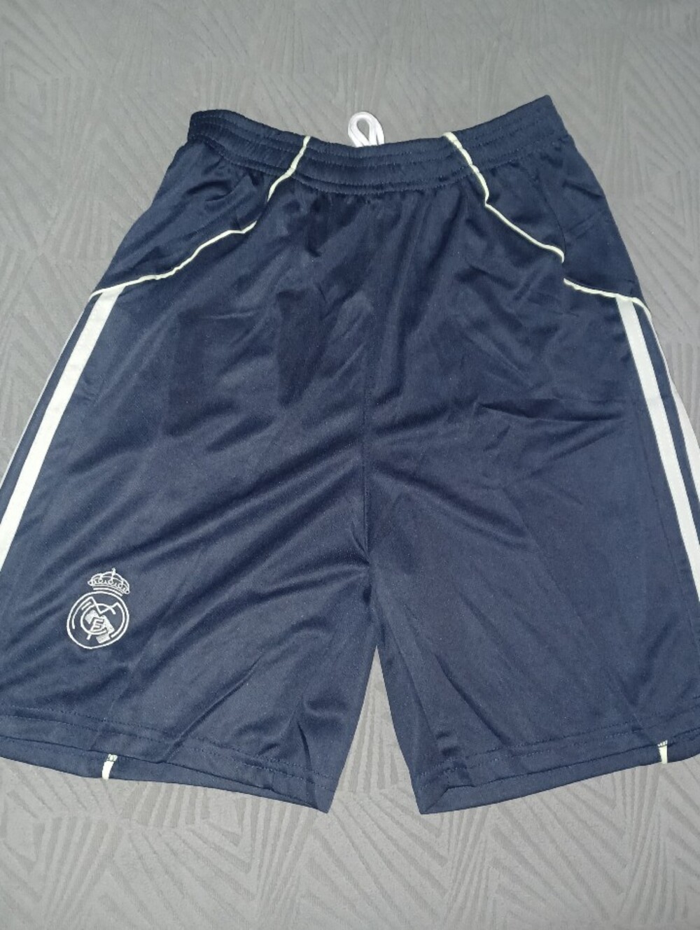 Soccer Short Athletic Shorts 1 Pc. Unisex Adults Size, Run Small. Real Madrid.